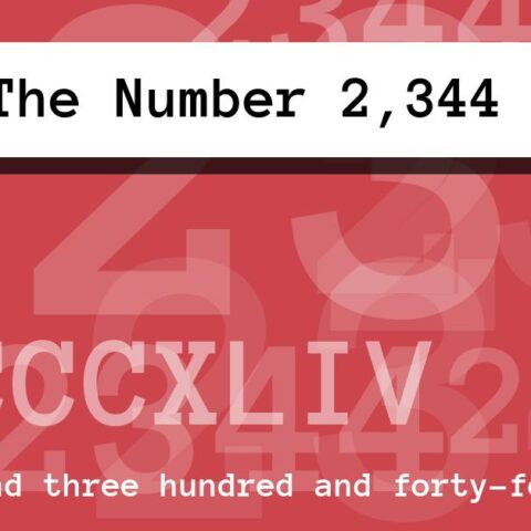 About The Number 2,344