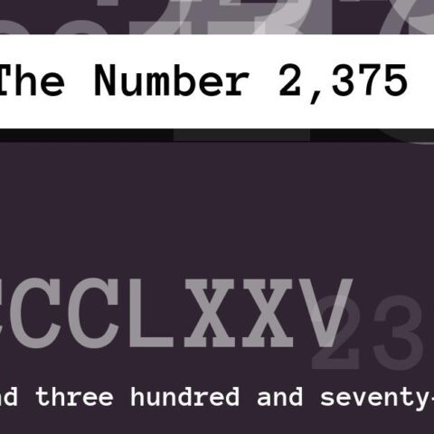 About The Number 2,375