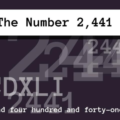 About The Number 2,441