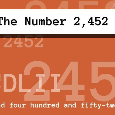 About The Number 2,452