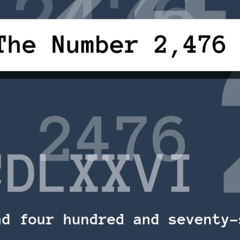 About The Number 2,476