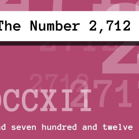 About The Number 2,712