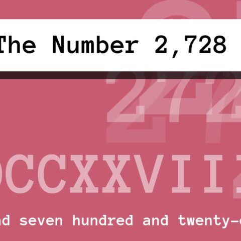 About The Number 2,728