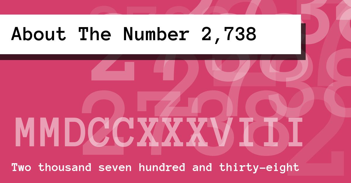 About The Number 2,738