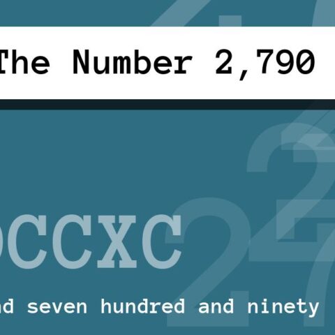 About The Number 2,790