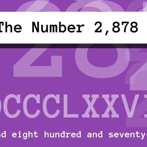 About The Number 2,878