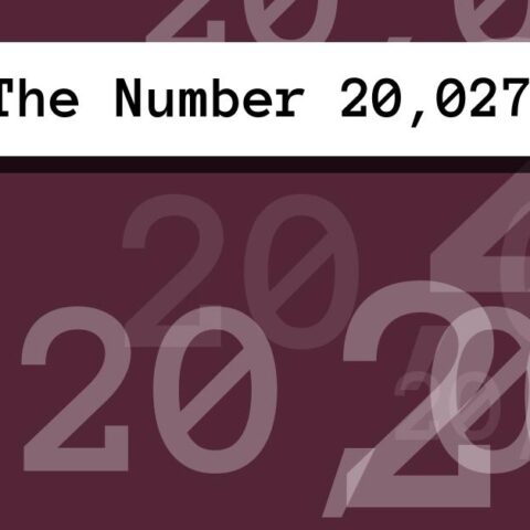 About The Number 20,027