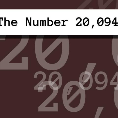 About The Number 20,094