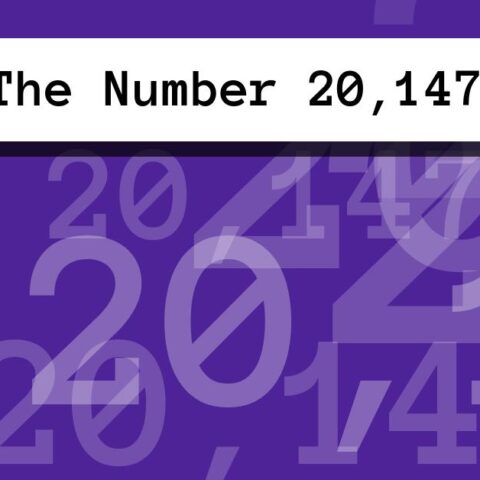 About The Number 20,147
