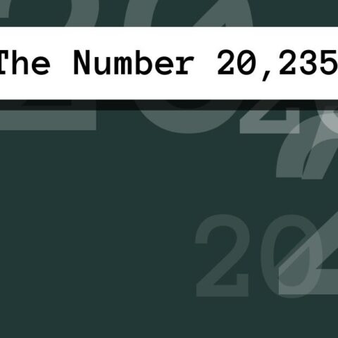 About The Number 20,235