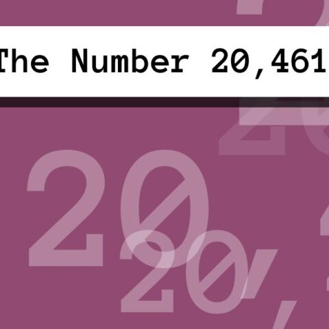 About The Number 20,461