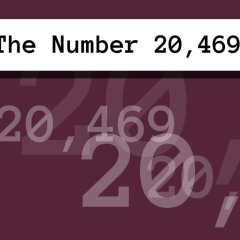 About The Number 20,469