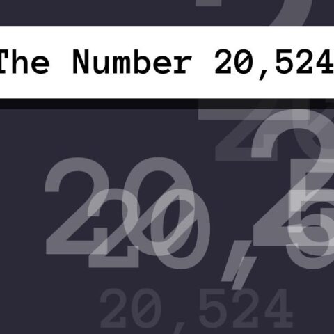 About The Number 20,524