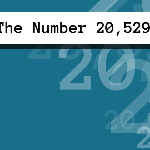 About The Number 20,529