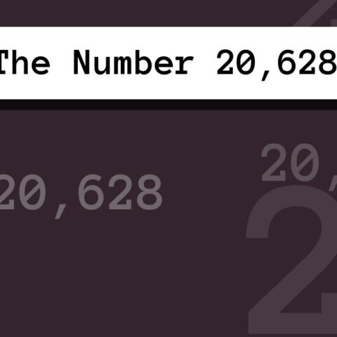 About The Number 20,628