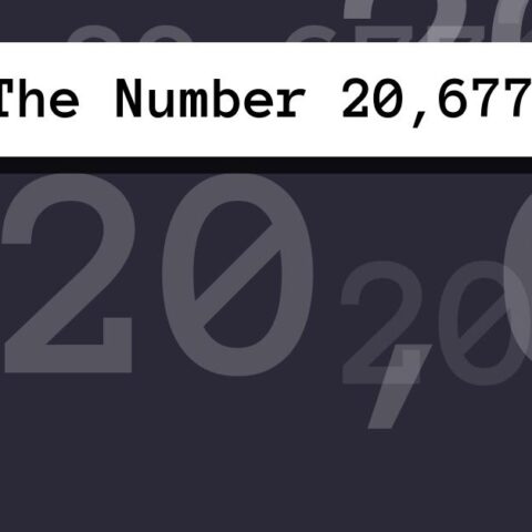 About The Number 20,677