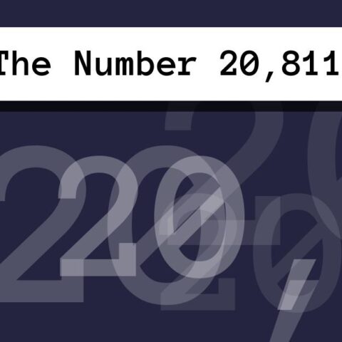 About The Number 20,811