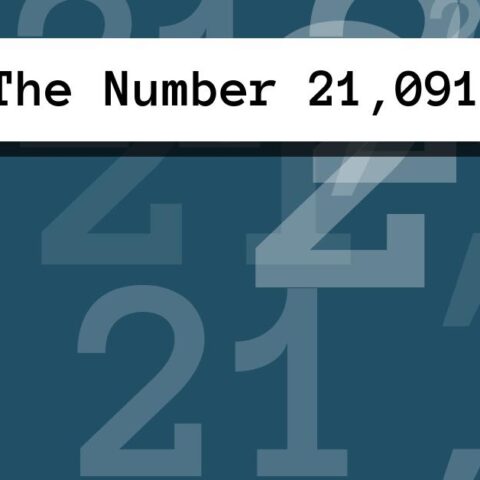About The Number 21,091
