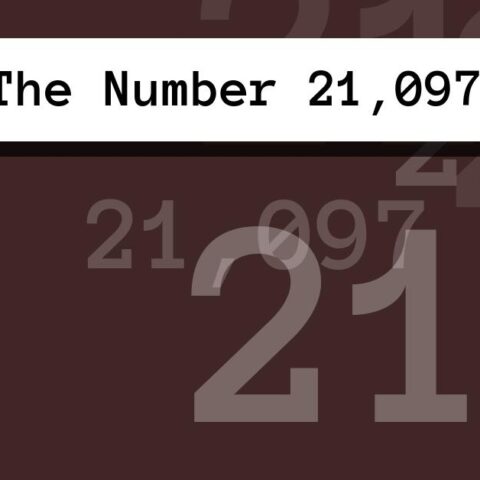 About The Number 21,097