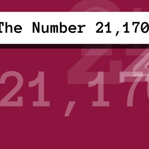 About The Number 21,170