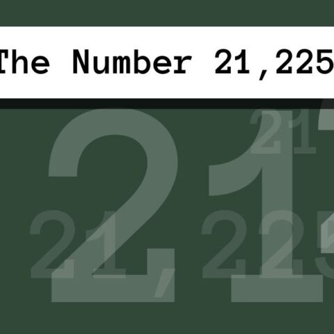 About The Number 21,225