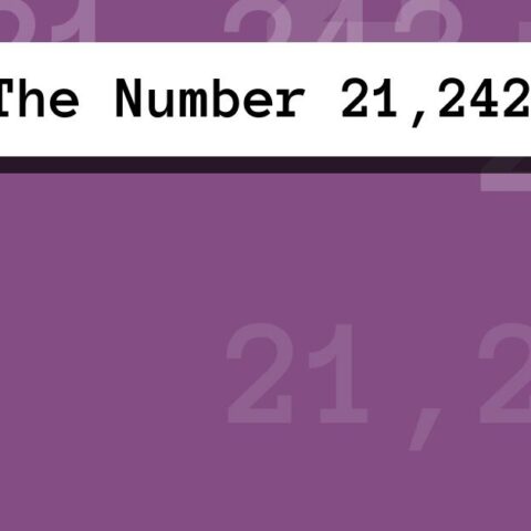 About The Number 21,242