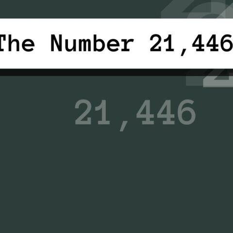 About The Number 21,446
