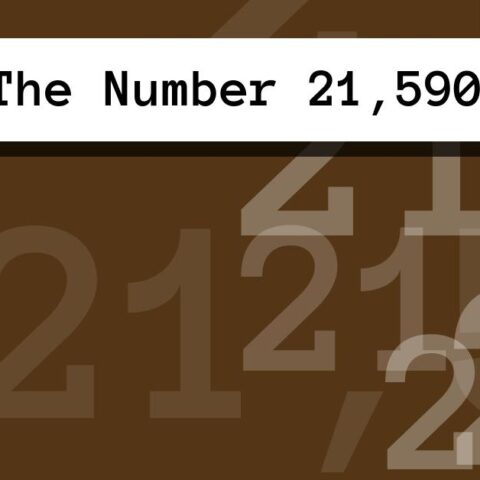 About The Number 21,590