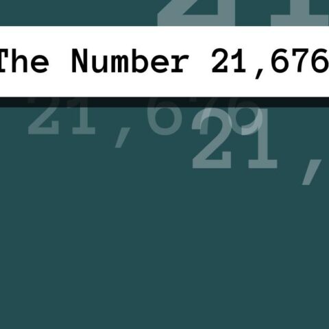 About The Number 21,676