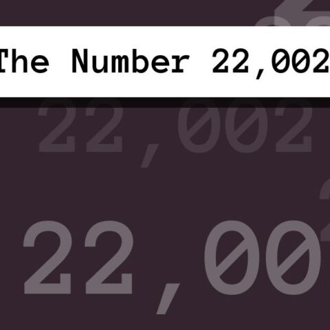 About The Number 22,002