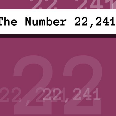 About The Number 22,241
