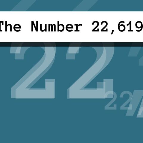 About The Number 22,619