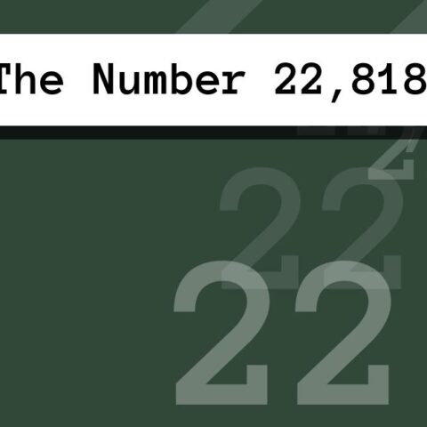 About The Number 22,818
