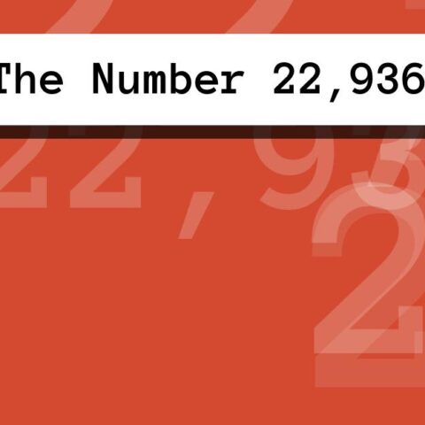 About The Number 22,936