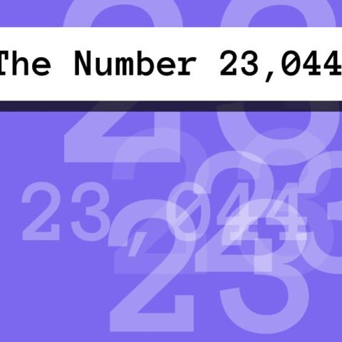 About The Number 23,044