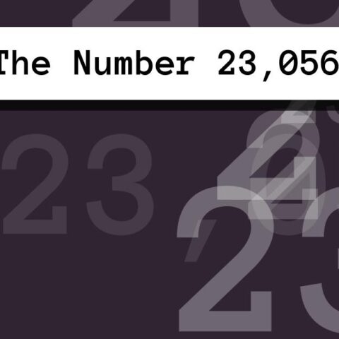 About The Number 23,056