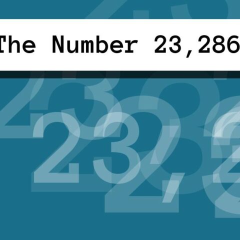 About The Number 23,286