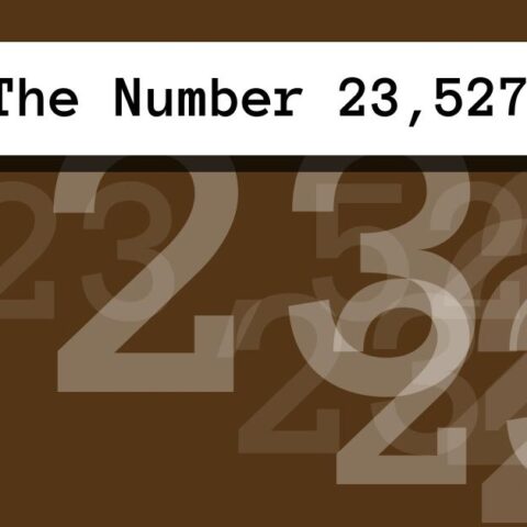 About The Number 23,527