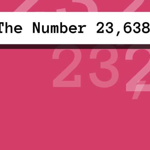 About The Number 23,638