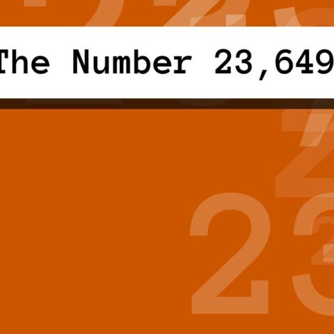 About The Number 23,649
