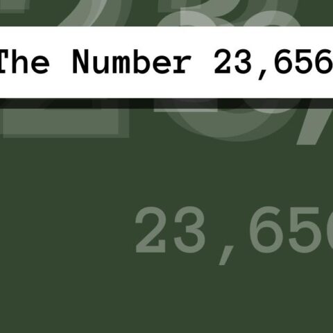 About The Number 23,656