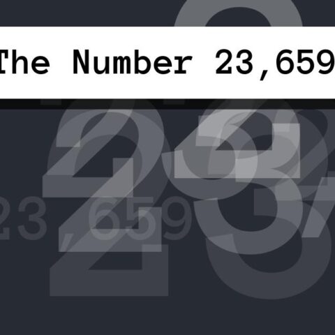 About The Number 23,659