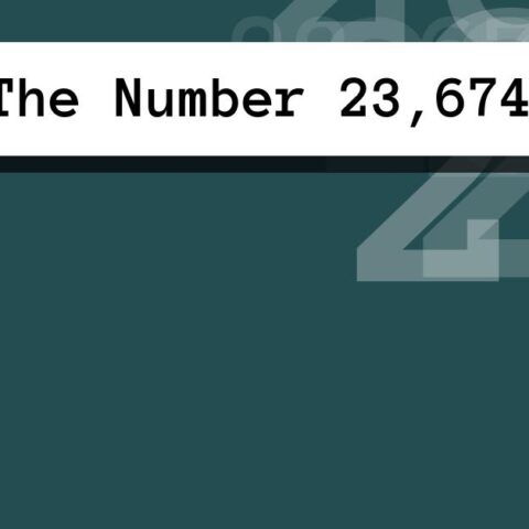 About The Number 23,674
