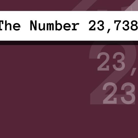 About The Number 23,738