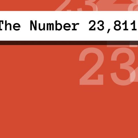 About The Number 23,811