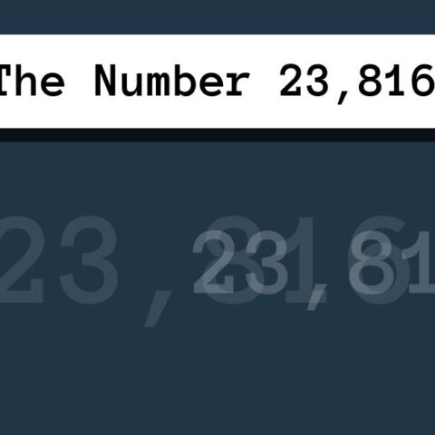 About The Number 23,816