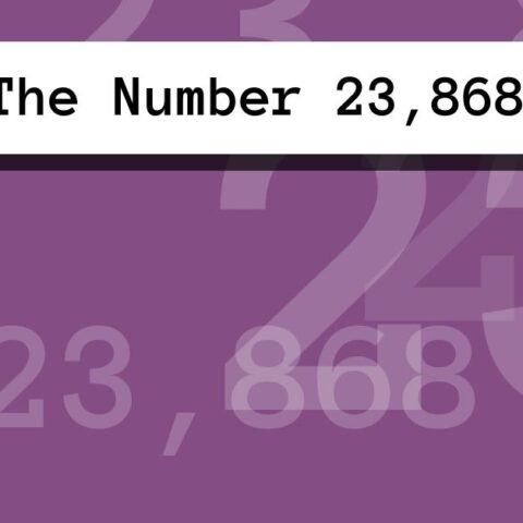 About The Number 23,868