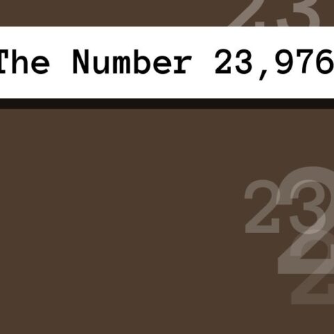About The Number 23,976