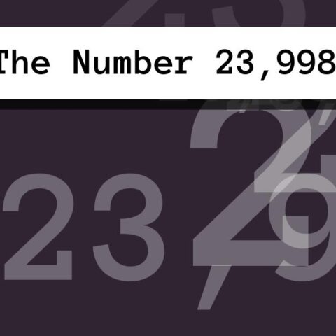 About The Number 23,998