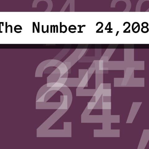 About The Number 24,208